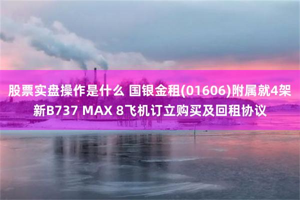 股票实盘操作是什么 国银金租(01606)附属就4架新B737 MAX 8飞机订立购买及回租协议